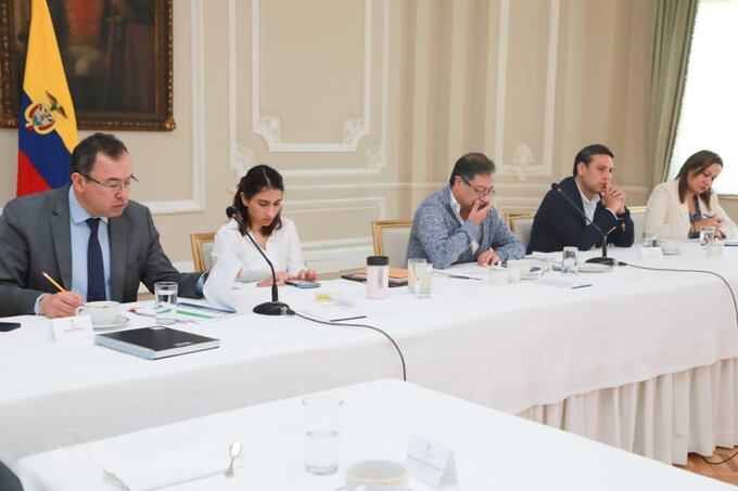 Reunión presidente Gustavo Petro con la bancada del partido Conservador por la reforma a la salud