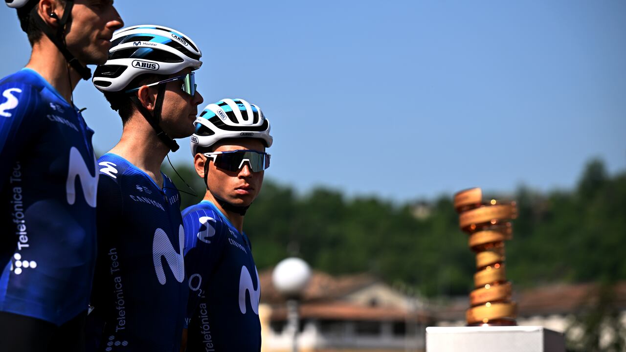 Einer Rubio, corredor colombiano del Movistar Team