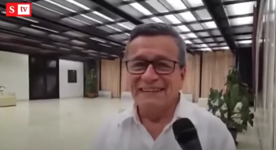 Pablo Beltrán, jefe de la delegación de la guerrilla del ELN en los diálogos de paz con el Gobierno