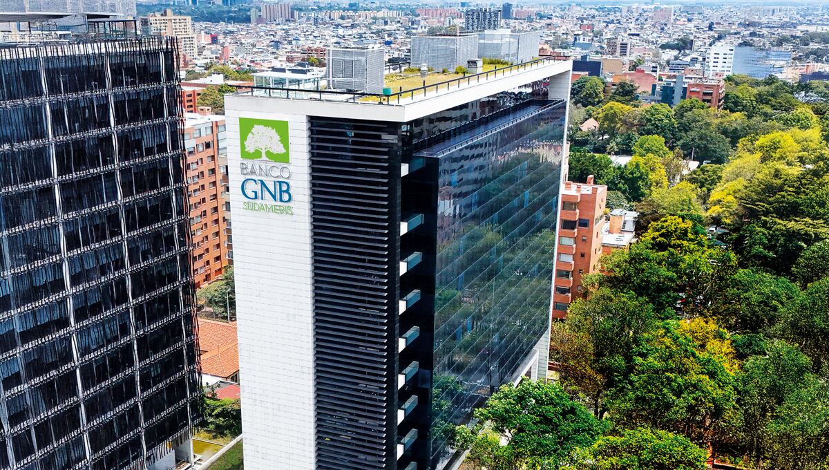 Sede principal del Banco GNB Sudameris en Colombia, símbolo de más de 100 años de solidez, evolución e innovación en el sector financiero, al servicio de millones de clientes y comprometido con el desarrollo económico del país.