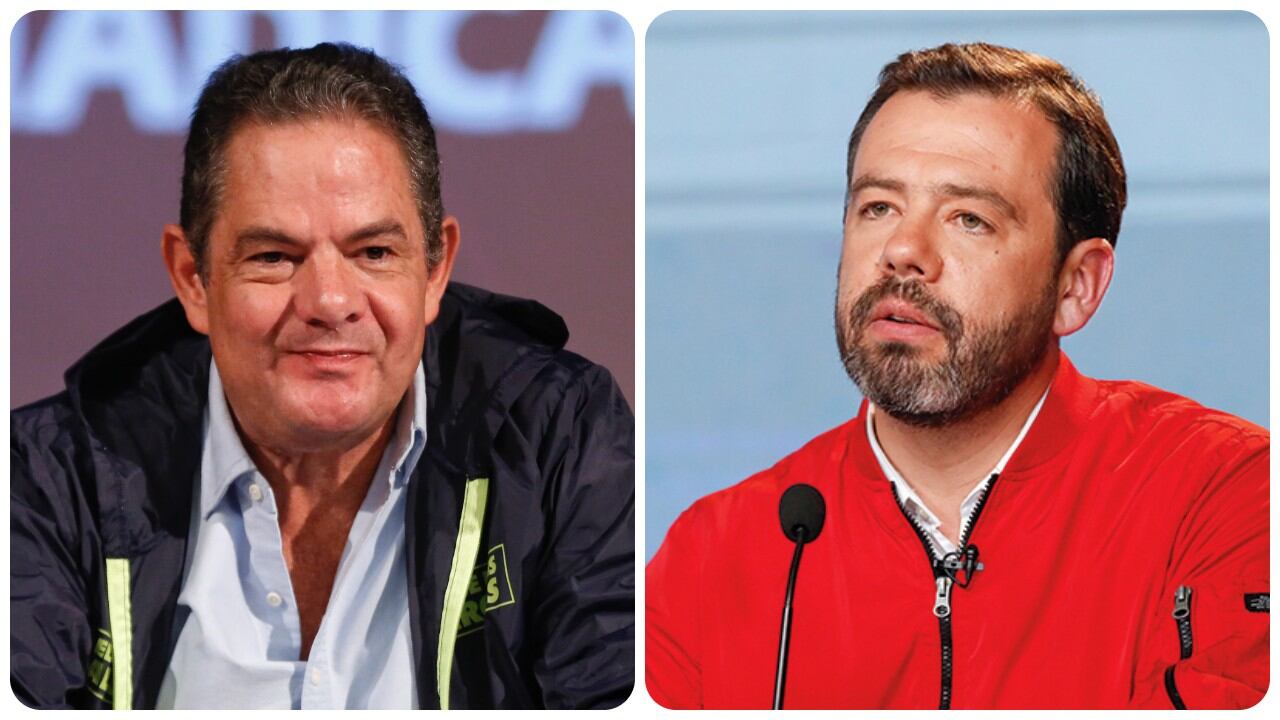 El exvicepresidente Germán Vargas Lleras y el alcalde de Bogotá, Carlos Fernando Galán.