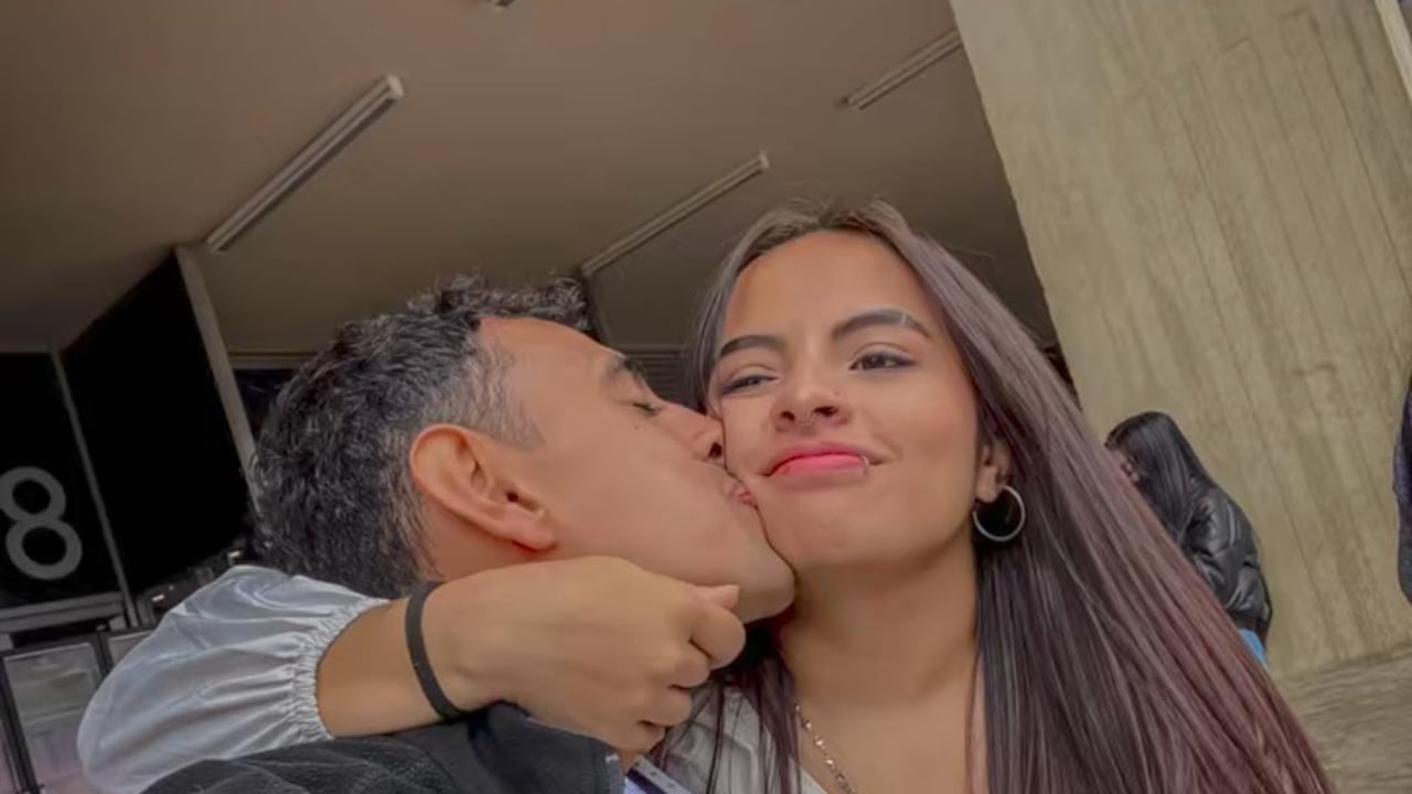 Catalina Leyva y su novio Andrés Cárdenas.