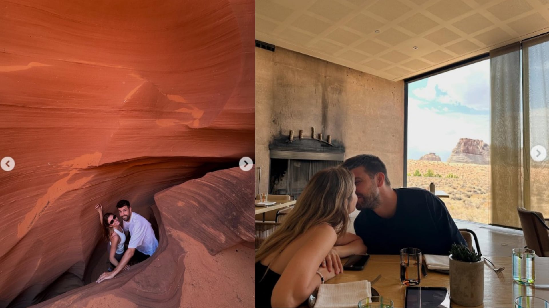 Clara Chía y Piqué disfrutan de un viaje juntos.