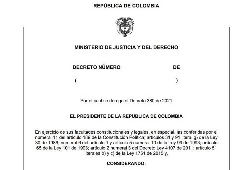 Proyecto de decreto sobre el glifosato