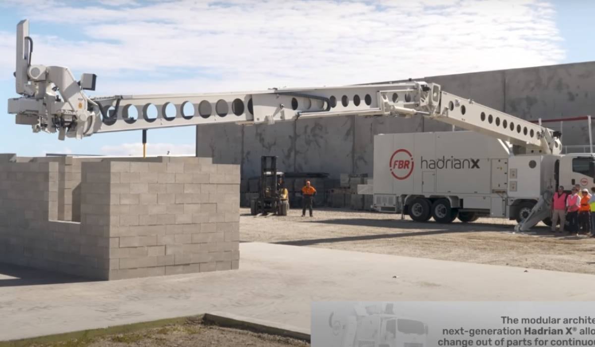 Robot constructor puede edificar una casa en un día.