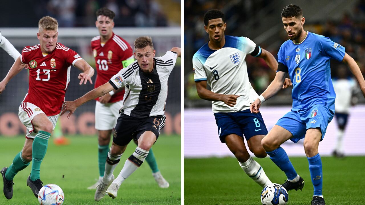 Alemania, Italia e Inglaterra, sufren en la Nations League.