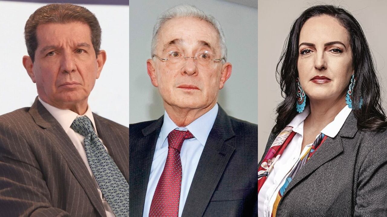 José Félix Lafaurie, Álvaro Uribe y María Fernanda Cabal.