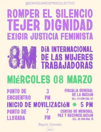 Esta es la convocatoria que está haciendo Somos Un Rostro Colectivo