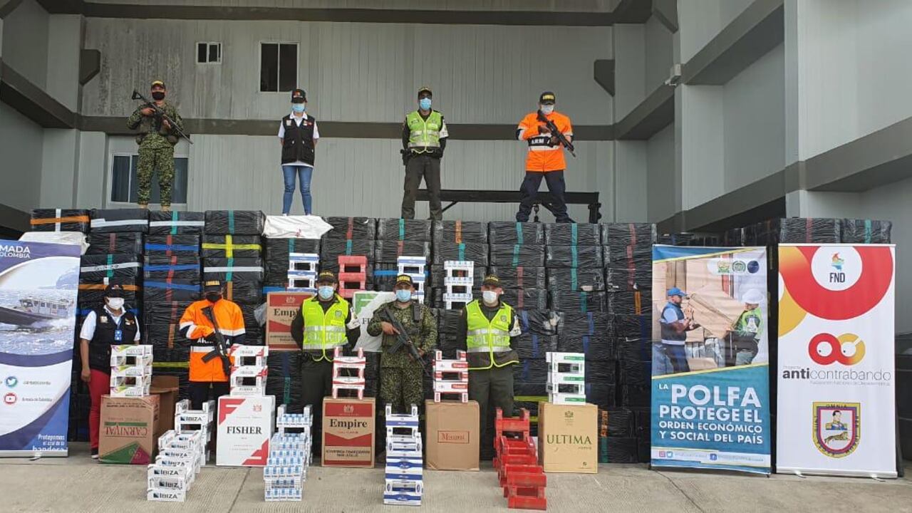 Los cigarrillos ilegales hallados por las autoridades