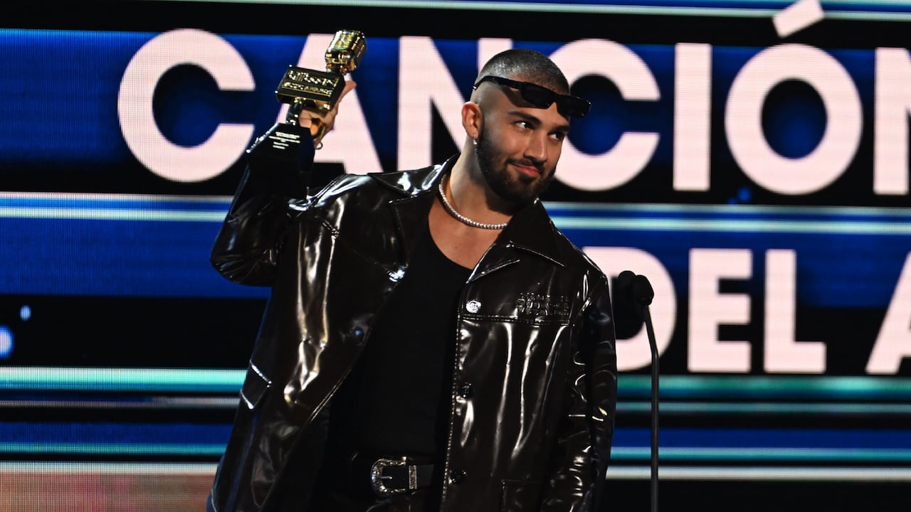 El monteriano le dedicó su premio a sus fans, "los que disfrutan la música". (Photo by Jason Koerner/Getty Images).