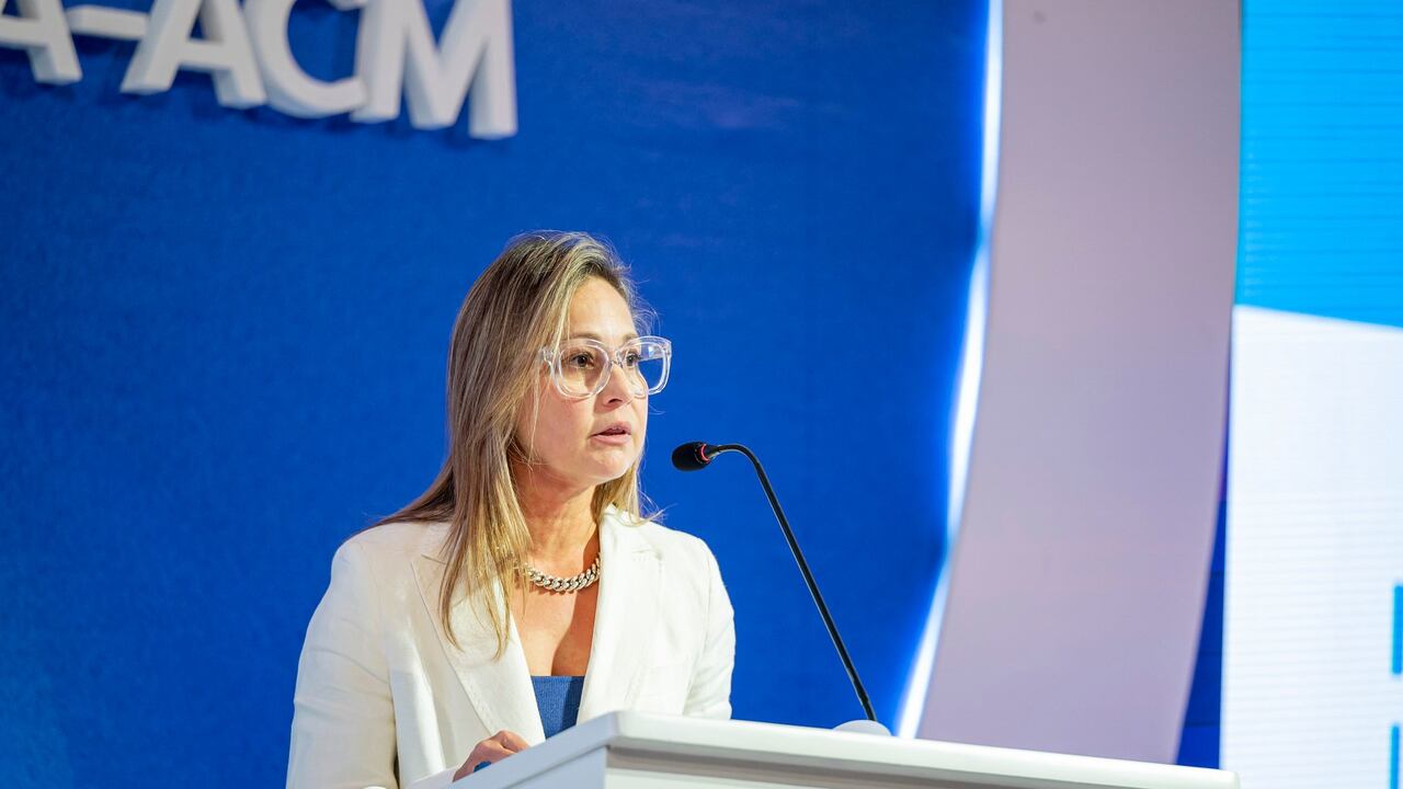 Michelle Manook, directora general de la organización mundial FutureCoal, durante su intervención en el Congreso Nacional de Minería 2024.