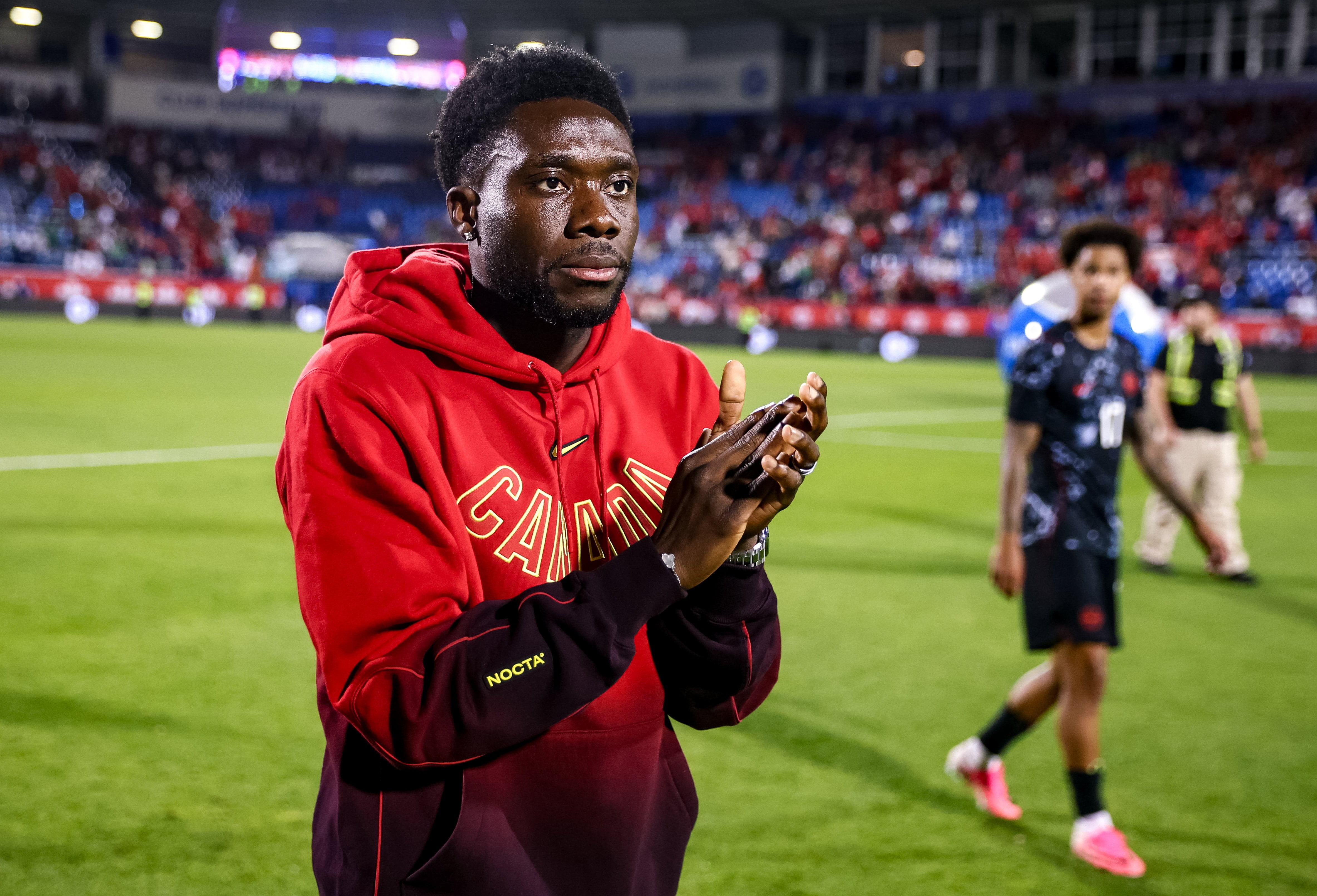 Québec , Canada - 5 June 2026; Alphonso Davies of Canada after the international friendly match between Canada and Republic of Ireland at Stade Saputo in Montreal, Canada. (Photo By Vaughn Ridley/Sportsfile via Getty Images)