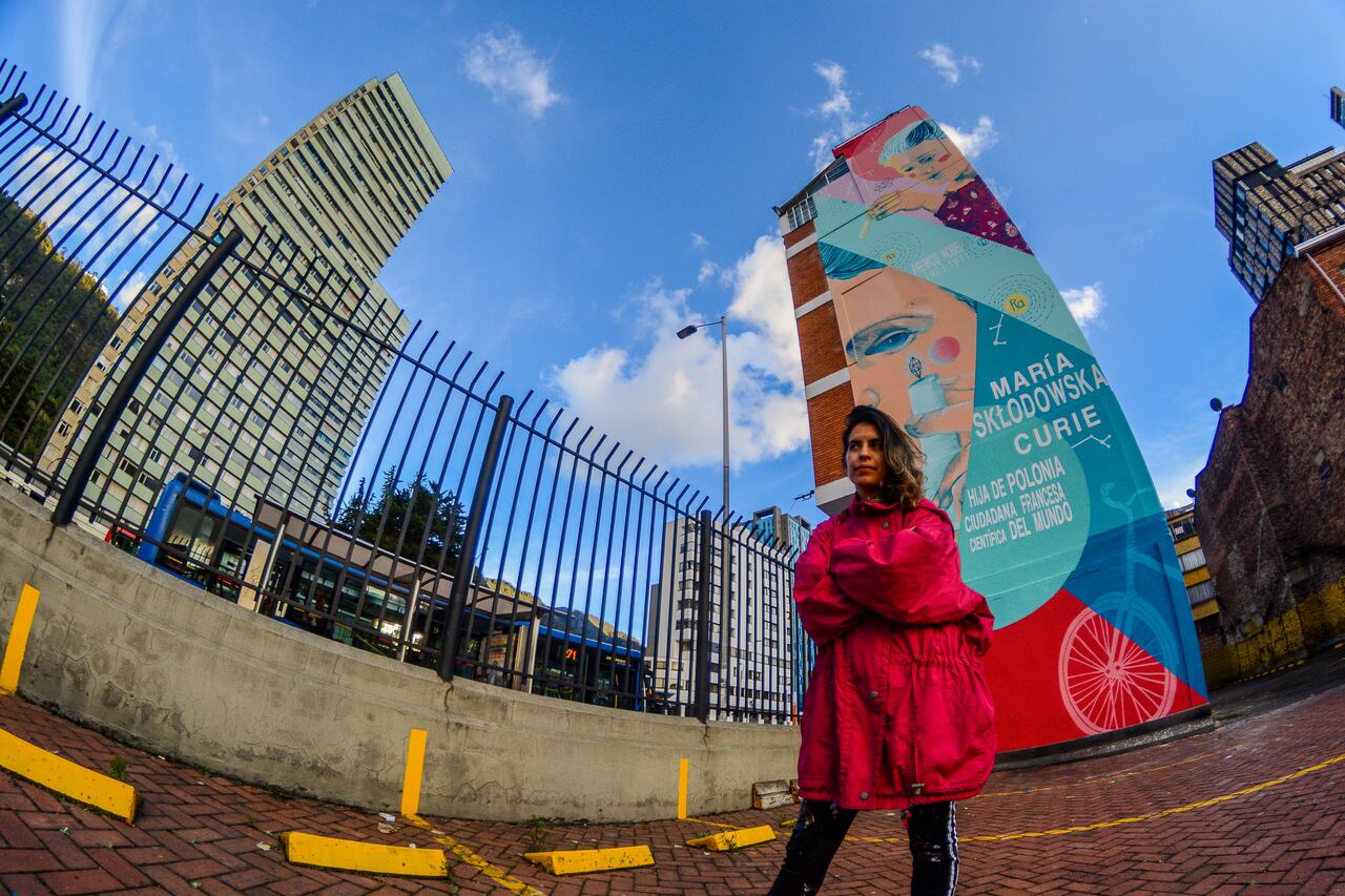 Mural Marie Curie en la UJTL