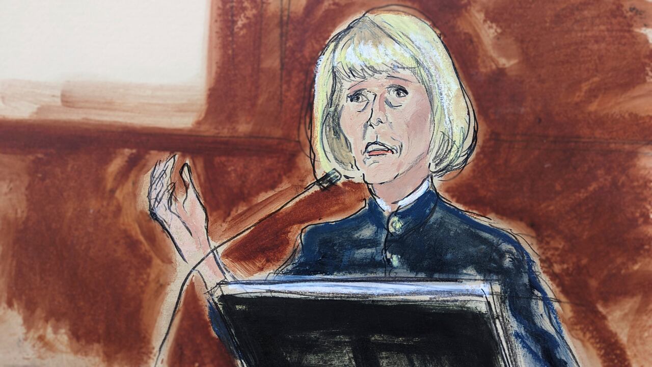 E. Jean Carroll testificó contra el expresidente de Estados Unidos, Donald Trump.