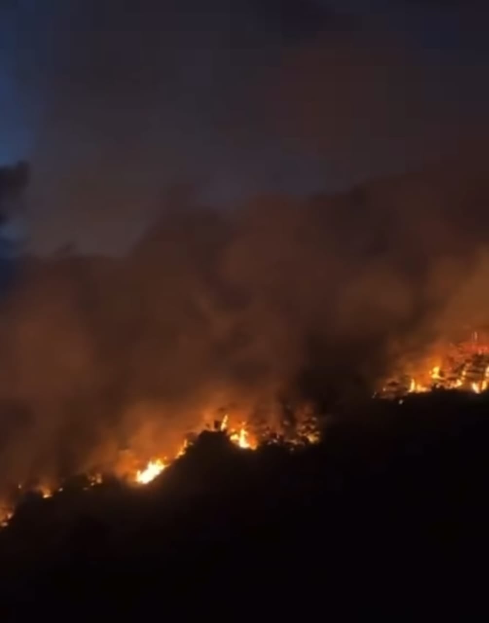 Incendio en la vereda Chinata del municipio de Gámbita.