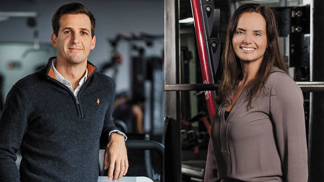 Gaëtan Jacquement, cofundador de Savy / Gigliola Aycardi, cofundadora de Bodytech. La llegada del bajo costo y de aplicaciones han servido para que crezca el mercado.