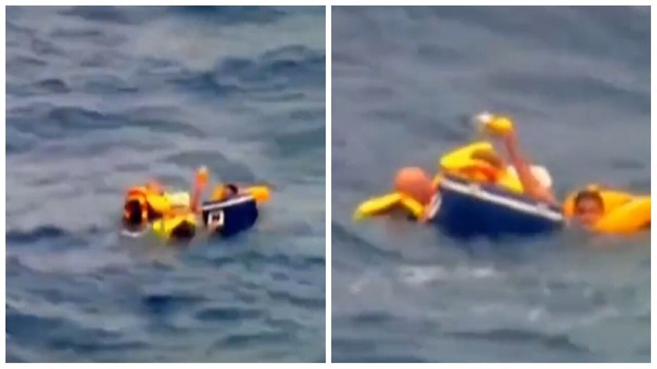 Hielera en el mar