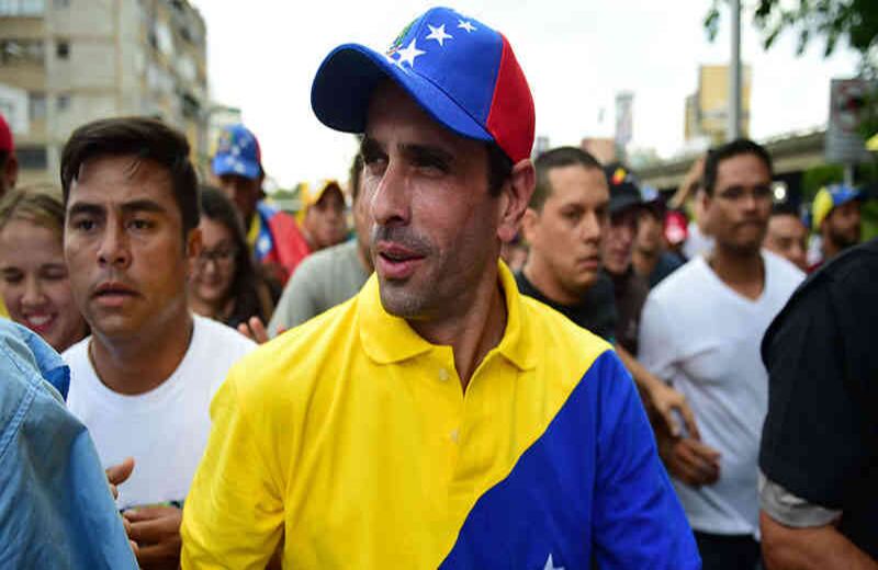 Henrique Capriles, rival de Maduro en las últimas presidenciales, encabezó las protestas.