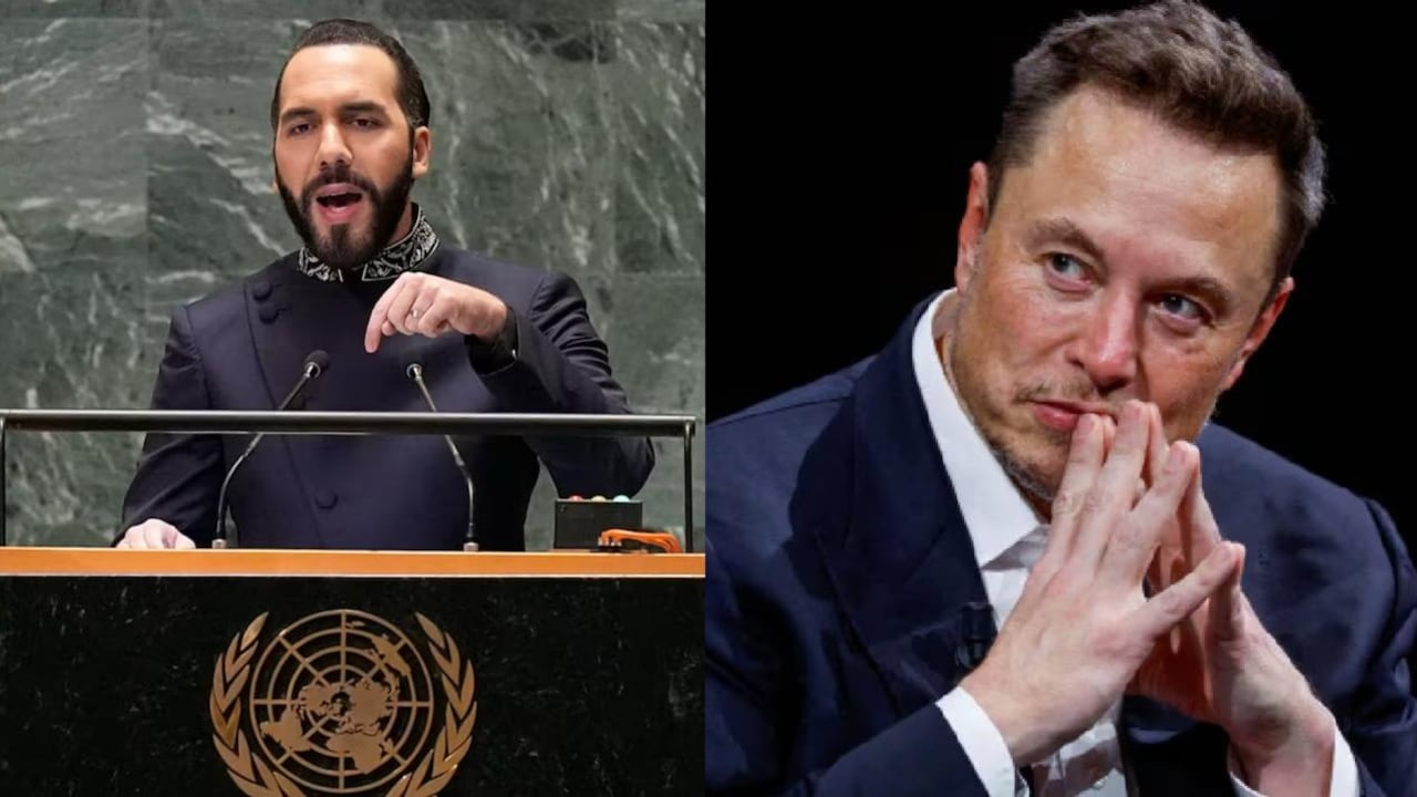 El presidente de El Salvador, Nayib Bukele y el magnate Elon Musk.