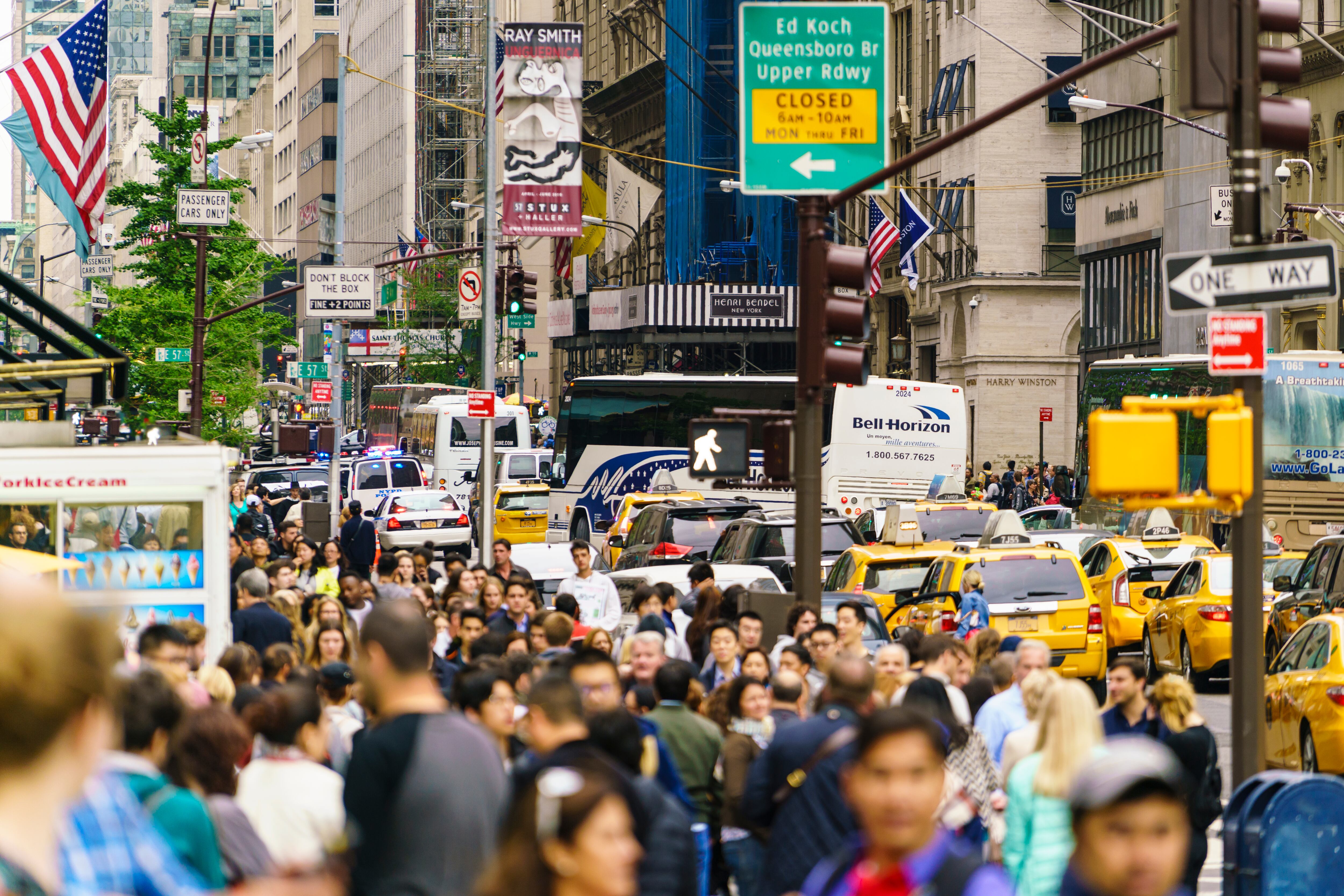Gente en la calle EE. UU.