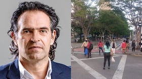 Federico Gutiérrez e indígenas bloqueando La Alpujarra.