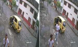 Autoridades buscan a taxista que atracó con un arma a un ciudadano en Cali, a plena luz del día.