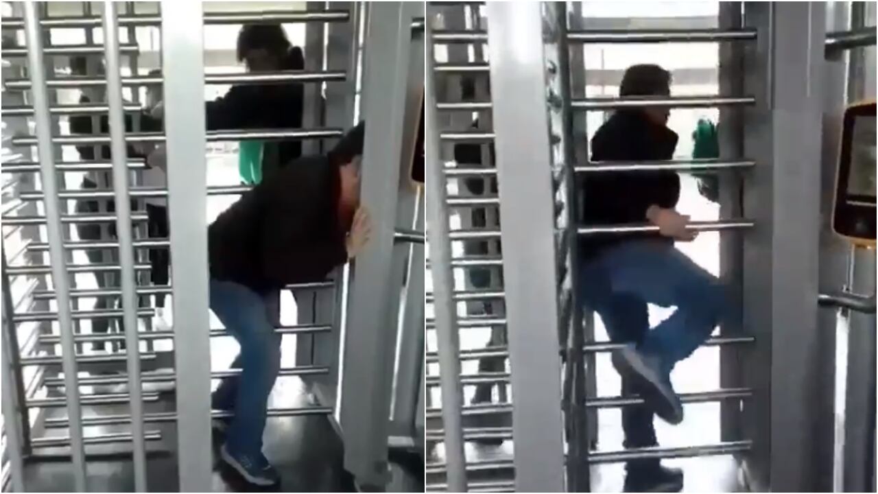 Varios usuarios de TransMilenio se colaron por los toniquetes 'anticolados'