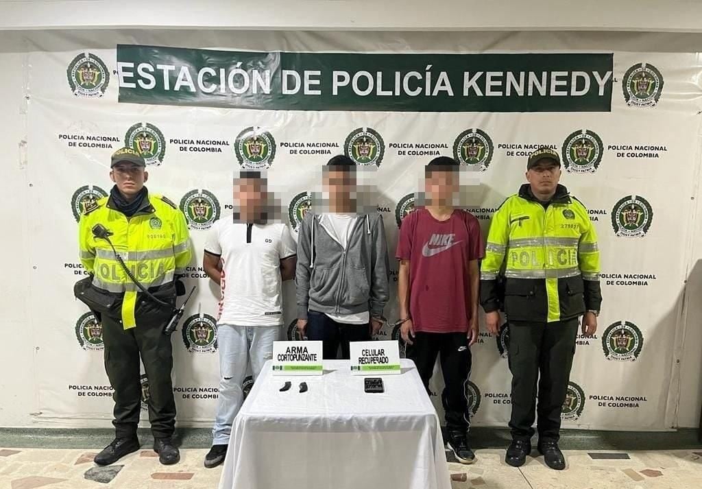 Cae banda delincuencial que se dedicaba a robar a los conductores que transitaban en la Avenida Boyacá con calle 13 aprovechando los trancones que se registran en ese sector del occidente.