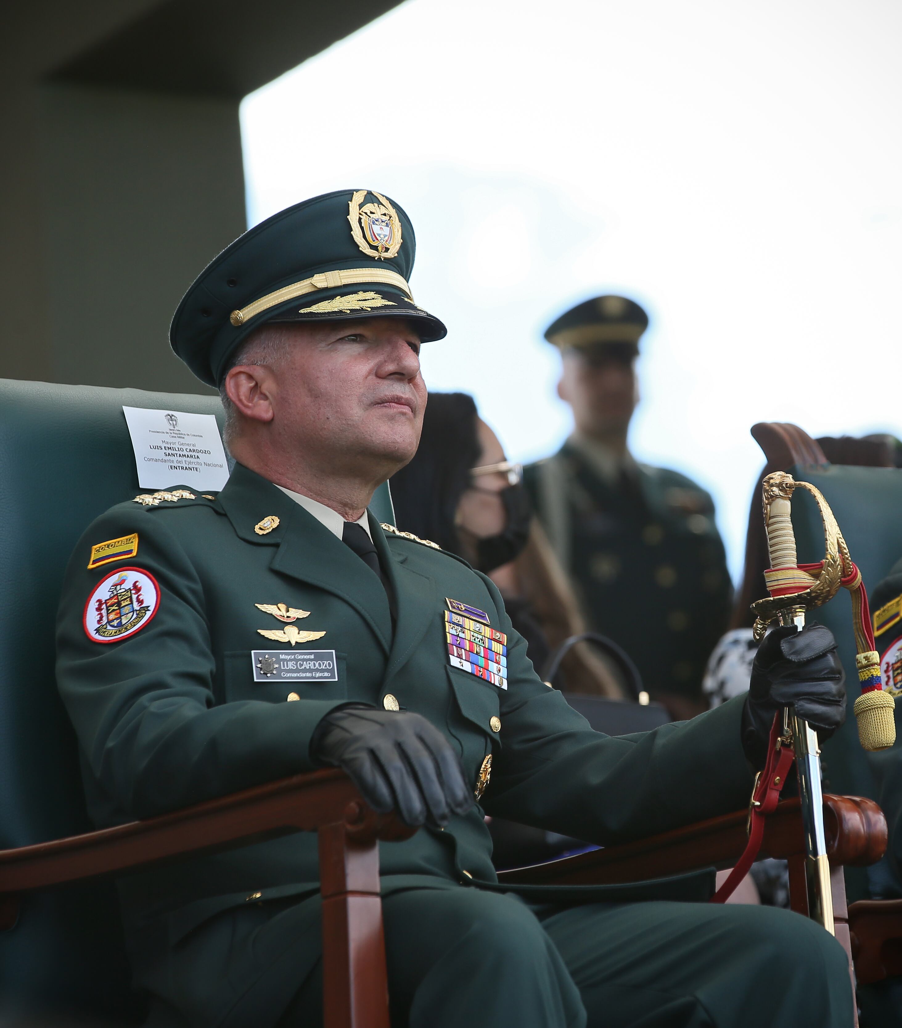 Mayor general Luis Emilio Cardozo Comandante del Ejército Nacional
Ceremonia de transmisión de cambio de mando del Comando del Ejército Nacional
Bogota mayo 31 del 2024
Foto Guillermo Torres Reina / Semana