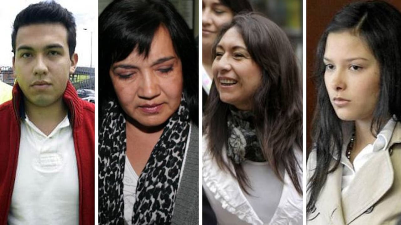 Carlos Cárdenas, su mamá María del Pilar Gómez, su abogada Aidé Acevedo y Laura Moreno.