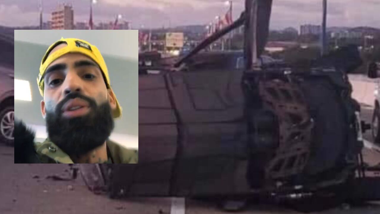 Justin Santos, de 21 años hermano del cantante Arcangel murió en la madrugada de este 21 de noviembre, según informó la Policía de Puerto Rico. Fotomontaje Semana Twitter: @rodz_harry Instagram: @arcangel