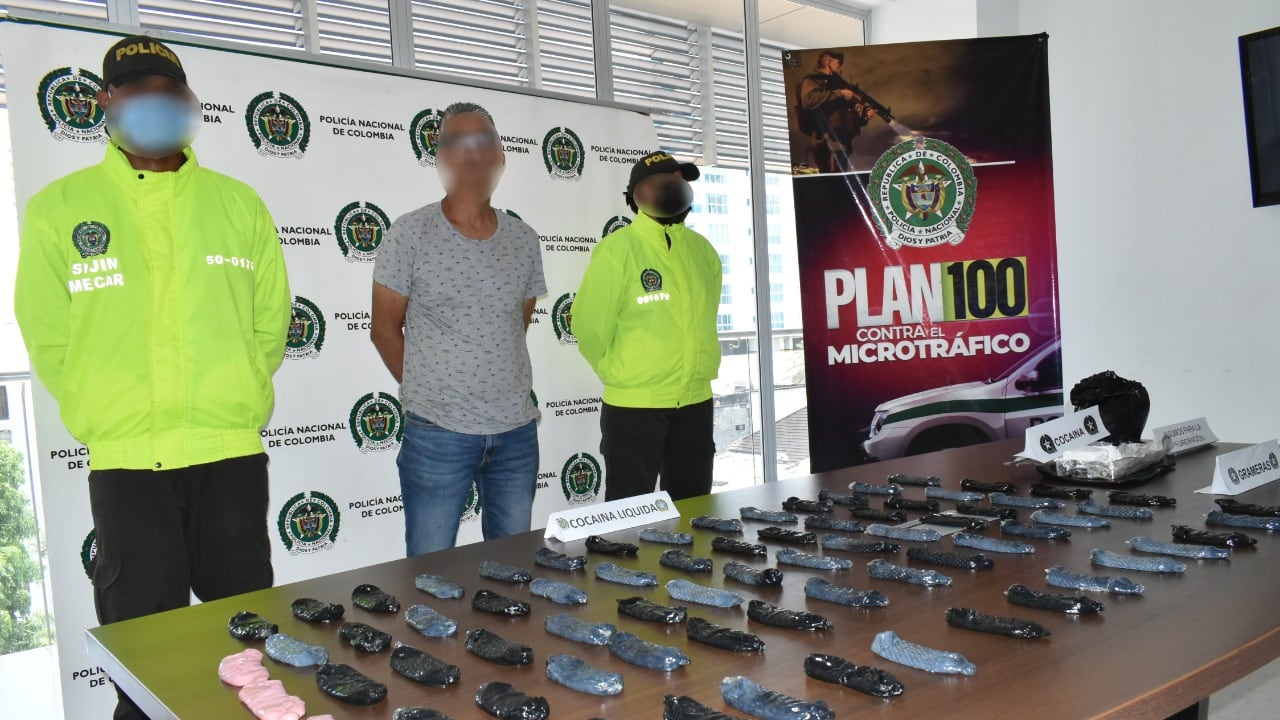 Cargamento incautado de cocaína líquida Cartagena.
