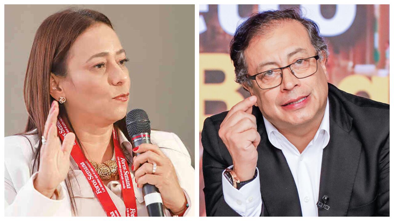 Concejal Claudia Carrasquilla Minami y presidente Petro