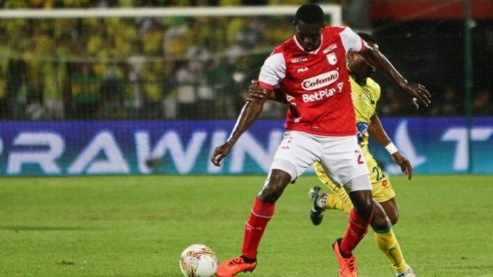 Imagen del partido entre Bucaramanga y Santa Fe por la ida de la Liga BetPlay 2024-l.