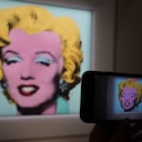 Shot Sage Blue Marilyn se encuentra entre las pinturas más icónicas de la historia y será la obra de arte del siglo XX más cara jamás vendida en una subasta. Foto: Agencia AFP