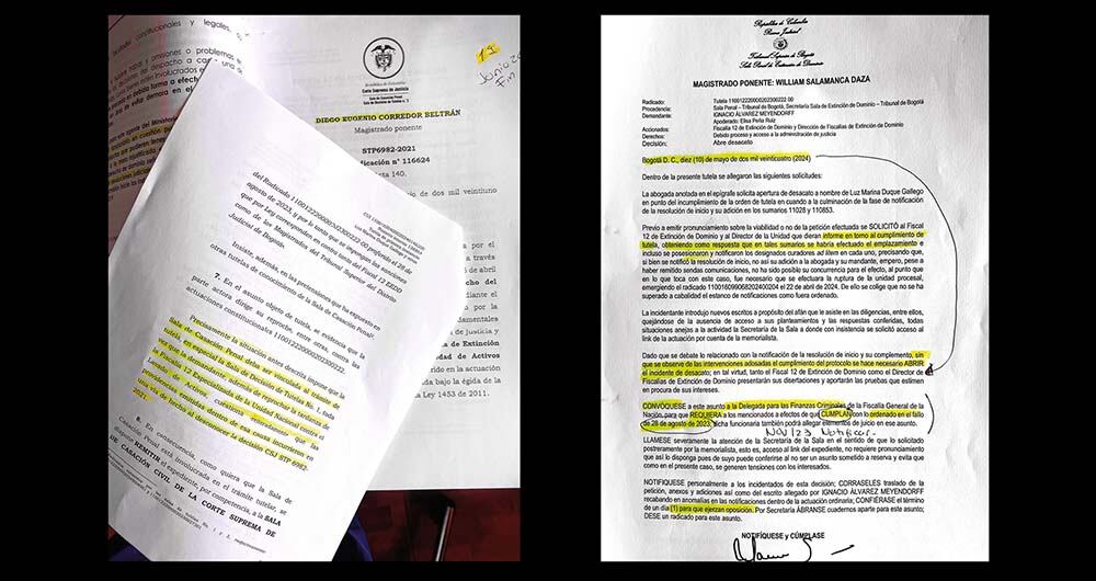 Esta es la investigación en contra del criminal.