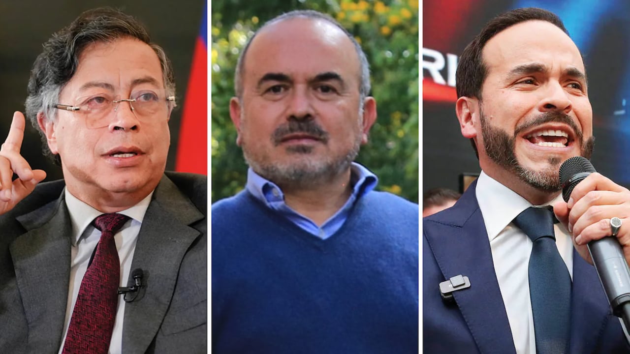 Gustavo Petro, Jorge Iván Cuervo y Abelardo De La Espriella.