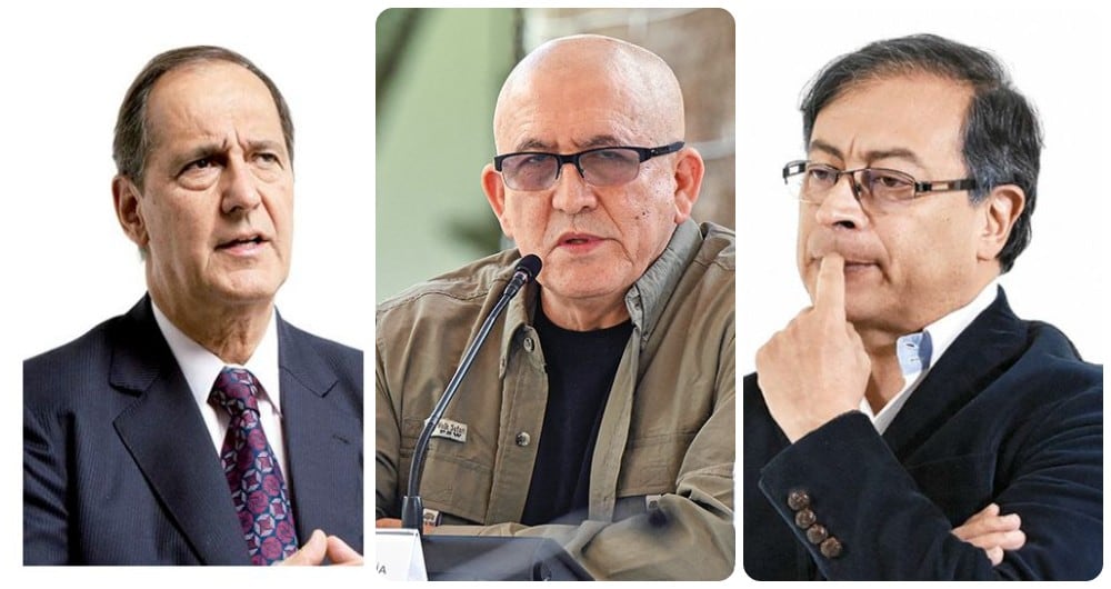 Juan Camilo Restrepo, Antonio García y Gustavo Petro.