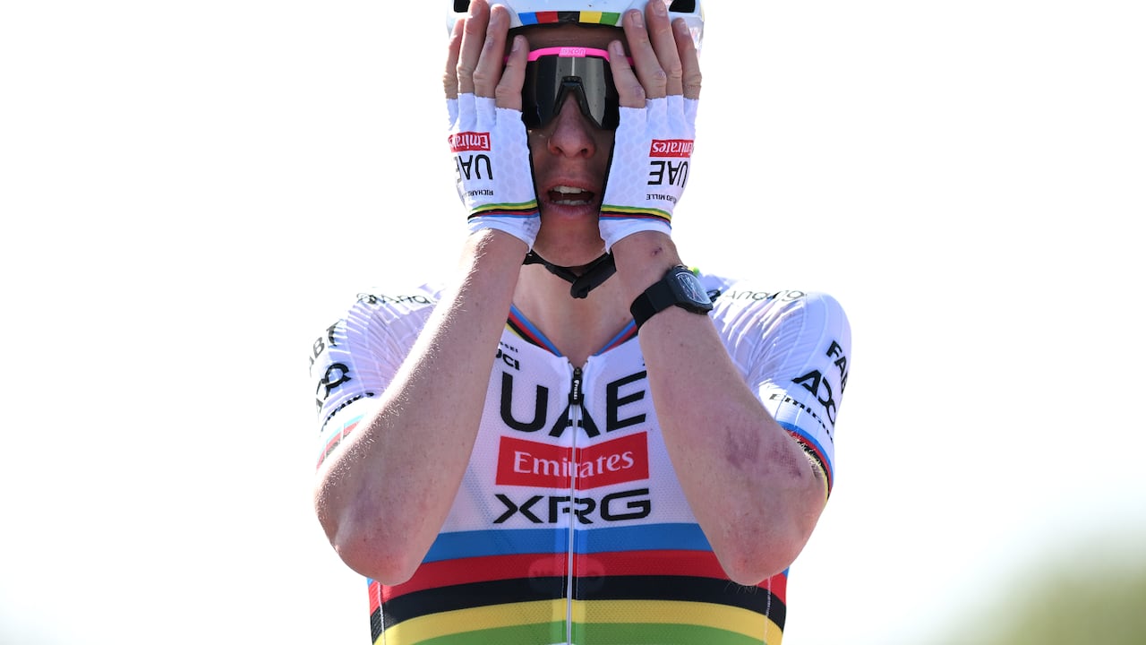 Tadej Pogacar estuvo muy cerca de ganar en su debut en la París-Roubaix