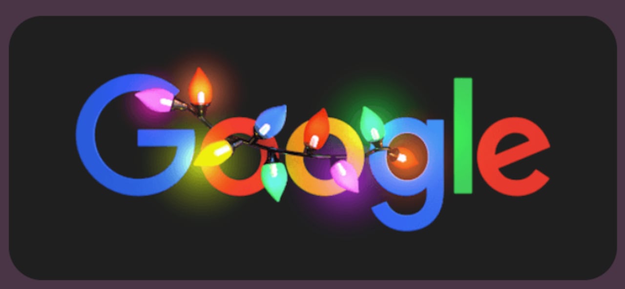 Doodle de Google para Navidad.