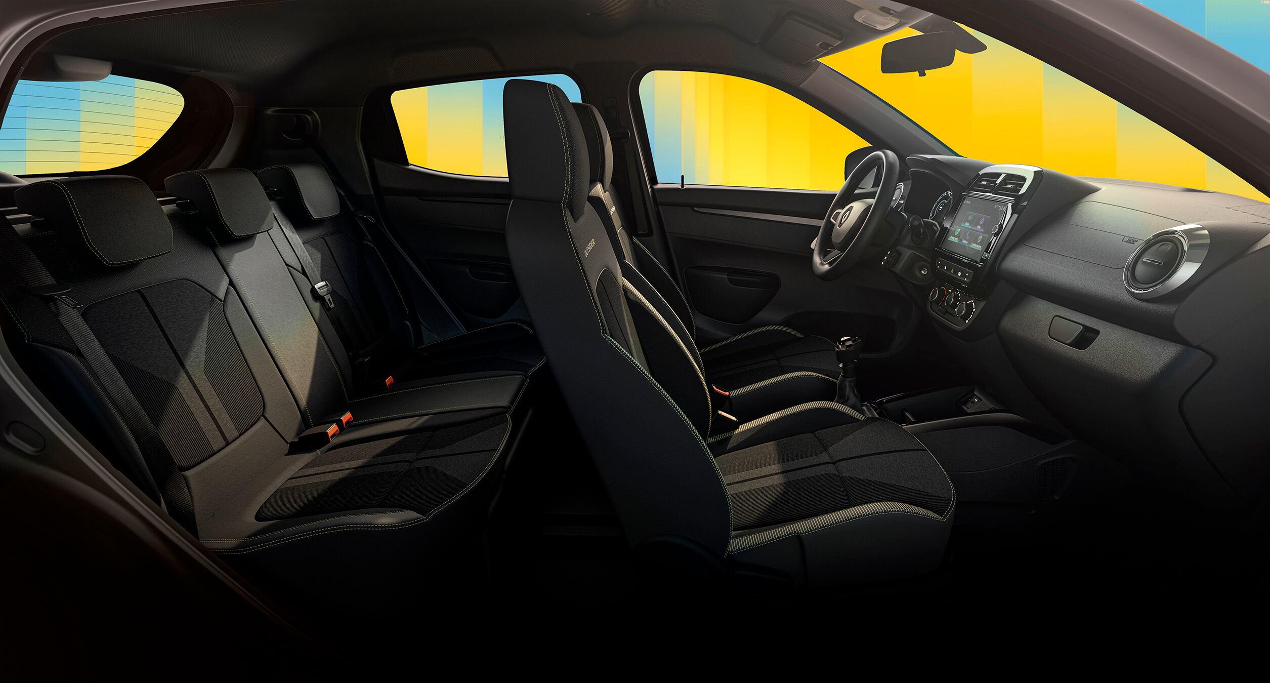 El RENAULT Kwid es un vehículo versátil con una altura al suelo de 18.5 cms (la mejor del segmento). Ideal para cualquier topografía colombiana.