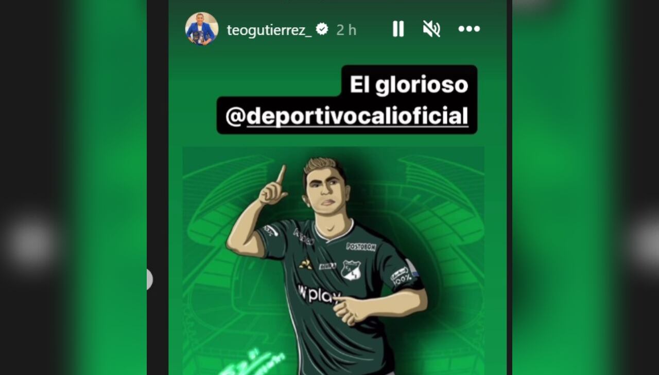 Teófilo Gutiérrez y su enigmática publicación.