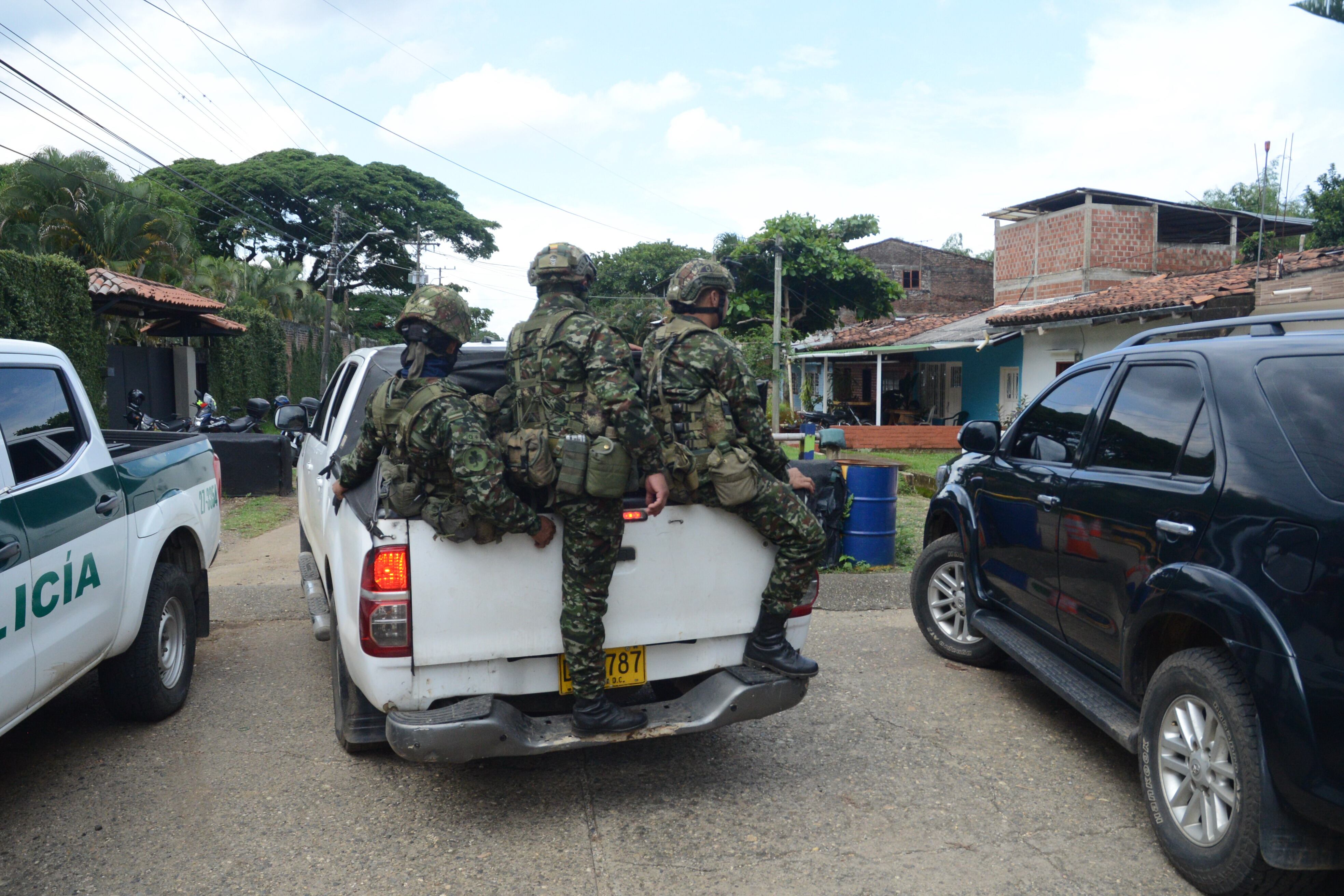 Cali: Atentado a subestación de policía de Potrerito en Jamundí. foto José L Guzmán. EL País