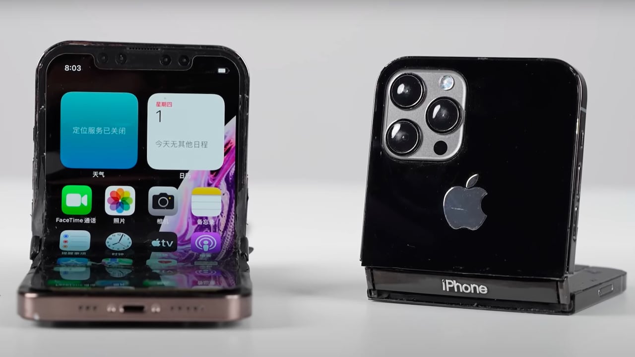 Un equipo de expertos creó su propio iPhone plegable.