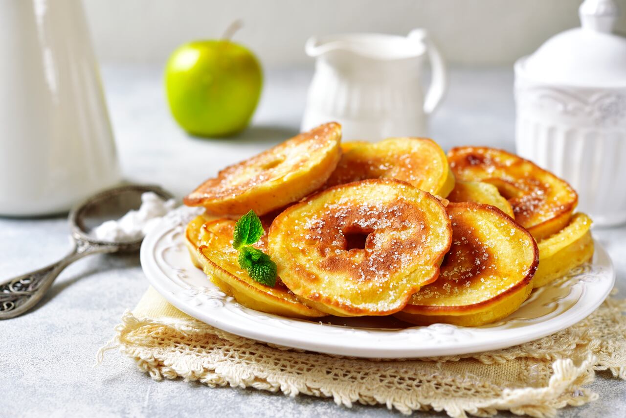 Manzana asada con canela