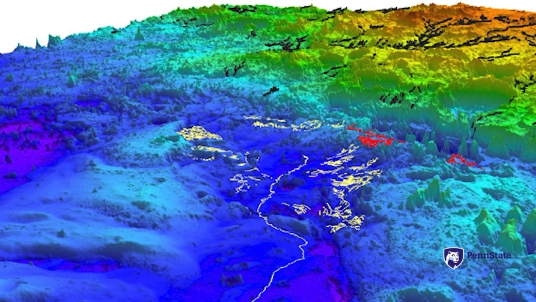 Rastros de un antiguo océano gigante en Marte.