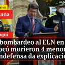 En bombardeo al ELN en Chocó murieron 4 menores: Mindefensa da explicaciones