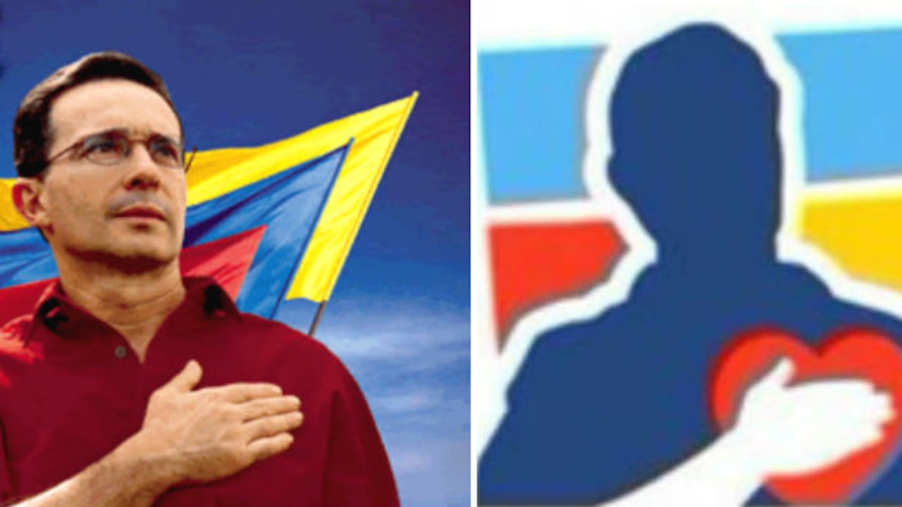 Álvaro Uribe y sus logos.