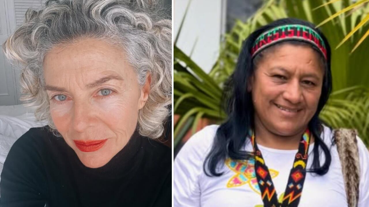 Margarita Rosa de Francisco y Aida Quilcué