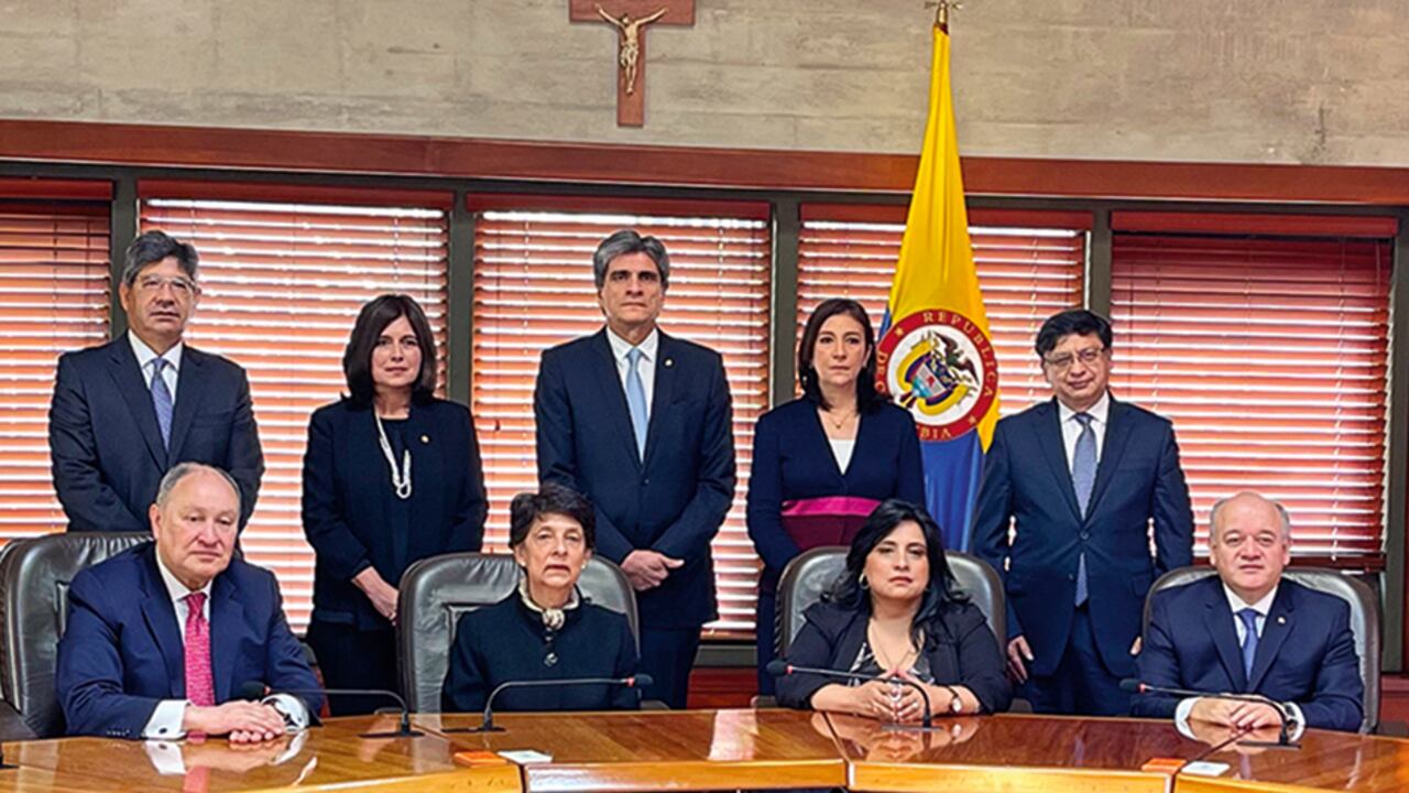 Los magistrados de la Corte Constitucional.